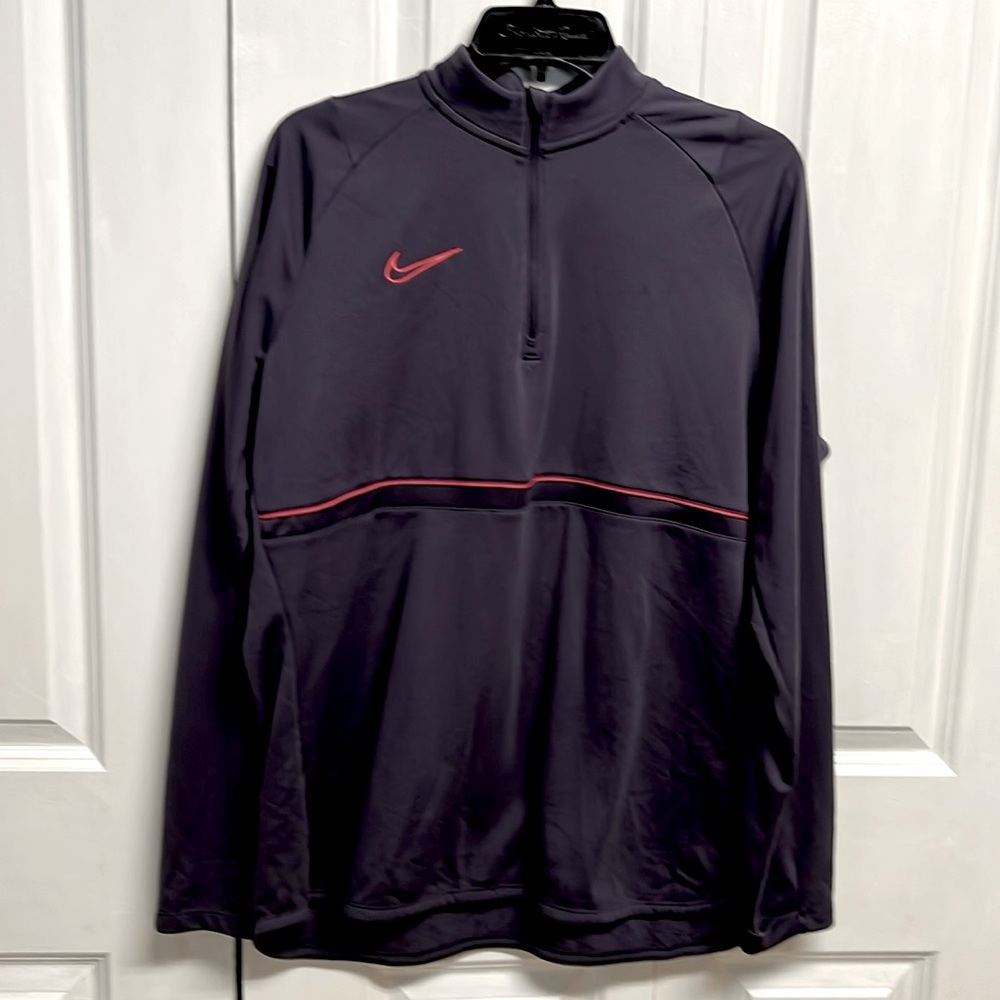 Nike Dry Fit Athletic Pull Over Long Sleeve Shirt Size XL
